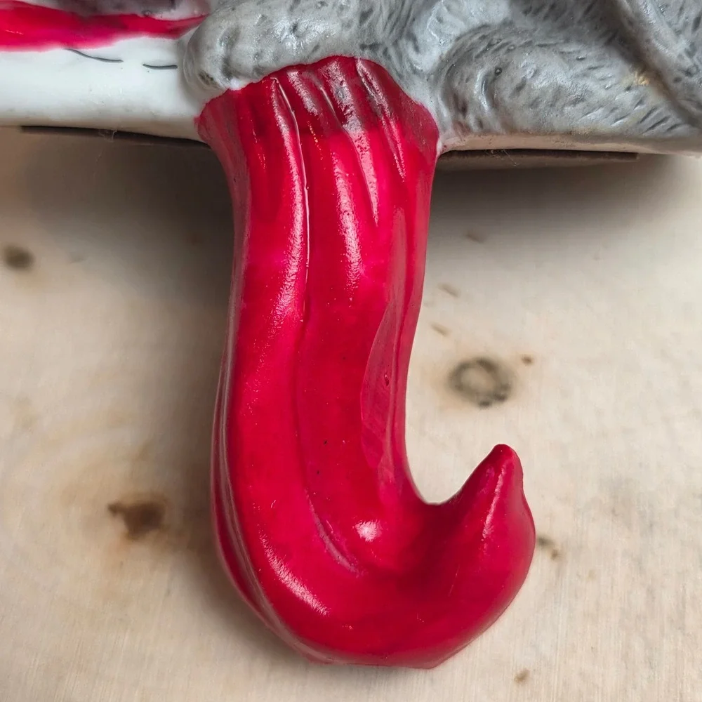 Vintage‎ 1987 House of Lloyd Sleeping Mouse Ceramic Christmas Stocking Holder